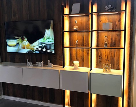 Luxor / Lux Weiß, Hochglanz LACK WOHNWAND TV - Luxor / Lux Weiß, Hochglanz LACK WOHNWAND TV