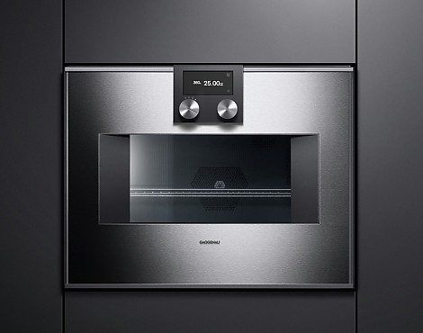 Gaggenau Mikrowellen-Backofen Edelstahl SERIE 400 - Gaggenau BM 450-110 TÜRANSCHLAG RECHTS / AUSSTELLUNG