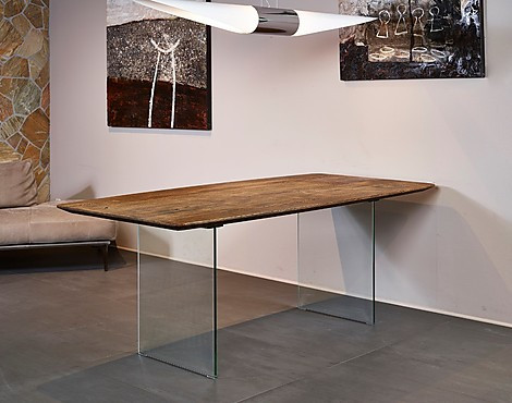 Tisch - Tisch 200x100 mit Glaßwangen (KL)
