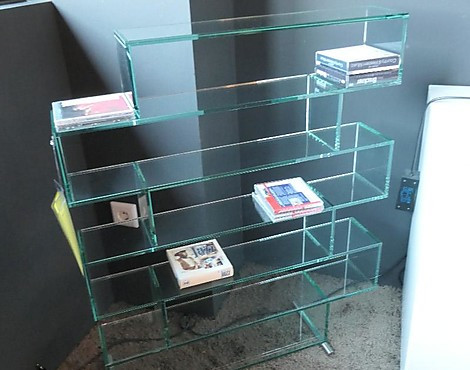CD-Tower aus Floatglas für 416 CD's - TOKIO
