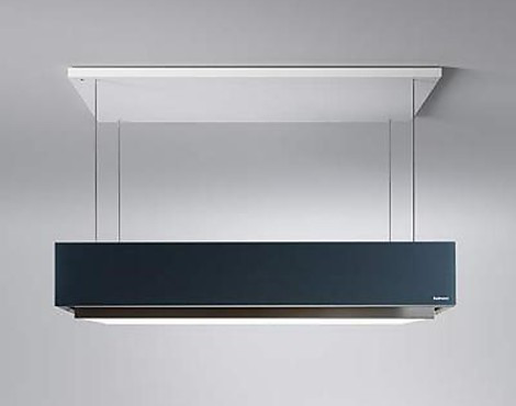 Umluftbetrieb in seiner schönsten Form für nur 3.300,--€ mit Liftfunktion - LEVANTE Falmec Inselhaube in Schwarz