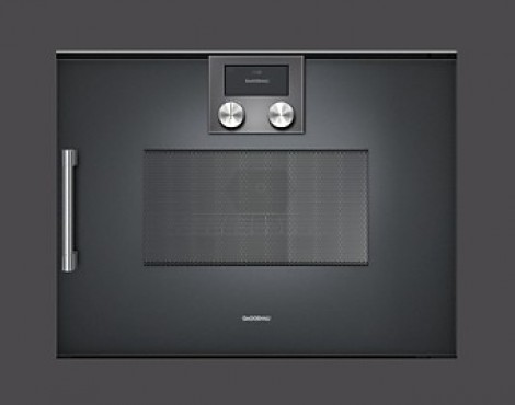 Gaggenau Mikrowellen-Backofen Serie 200 Anthrazit NEUGERÄT - BMP 250100 rechtsangeschlagen