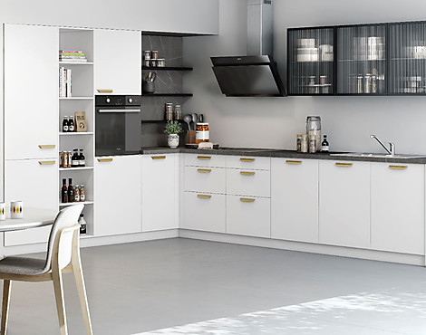 Famillien L-Küche mit einem modernen Look - Pura