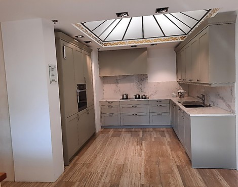 Moderne Landhausküche in Kieselgrau - Torino