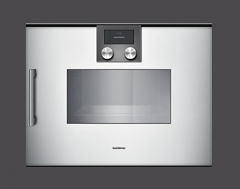 Gaggenau Dampfgarofen Serie 200 Silber NEUGERÄT - BSP 220130 rechtsangeschlagen