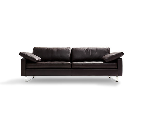 Conseta 184cm Leder schwarz - Sofa Conseta