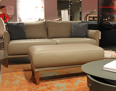 CARA - Sofabank mit Hocker