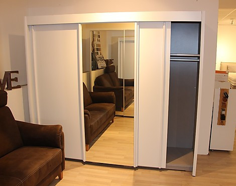Schwebetürenschrank 3-türig mit Spiegel - Kleiderschrank