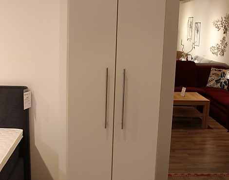 schmaler Schrank in weiß perlmutt - Schrank 689