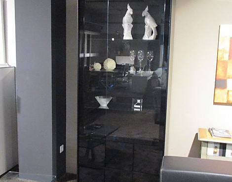 Vitrine in Lack schwarz - WK 465 pur