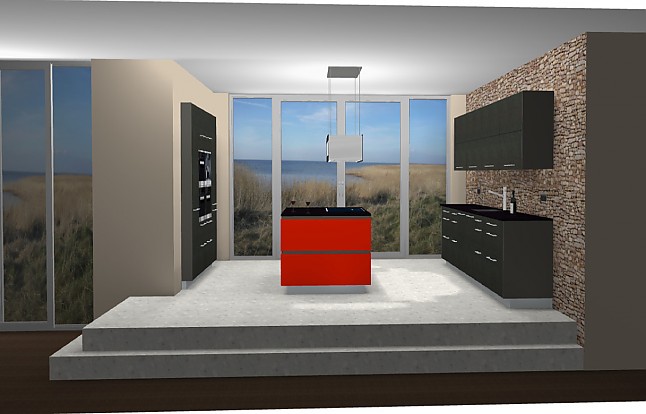 Hausmarke musterküche luxus design küche, hochglanz lack ...