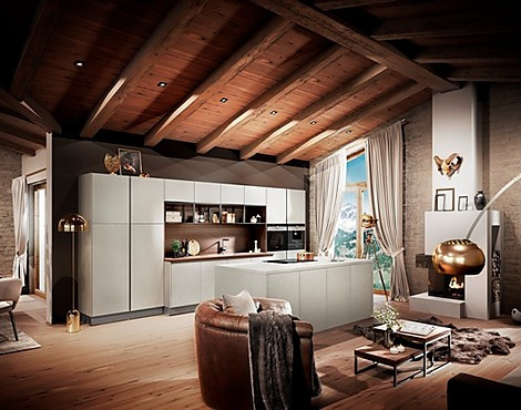 Systemat AV6000 GL mit Siemens Studioline Einbaugeräte - Schlichte Eleganz - Systemat AV6000 GL mit Siemens Studioline Einbaugeräte