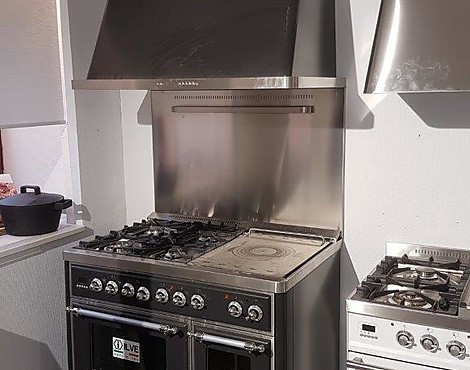 SET Doppelbackofen (Multifunktioneller Standard-Backofen MIT Rückwand UND Dunstabzug - MD 100 SDE 3 / MX UND AM 4-100 UND AM100/M