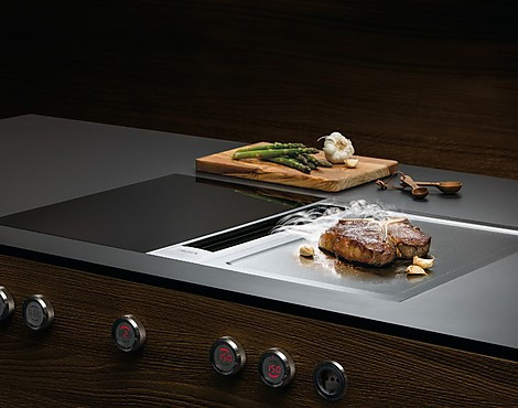 Bora Professional 2.0 Flächeninduktion + Teppan Edelstahlgrill + Kochfeldabzug + Sockellüfter +Luftreinigungsbox - PKFI11 + PKT11 + PKA + ULS + ULB3