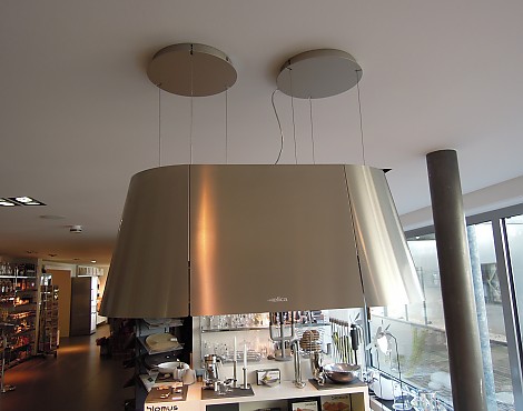 Dunstabzugshaube Inselhaube Twin von elica Umluft Gutmann Dunstabzug - elica TWIN Umluft Edelstahl 90 cm evolution system centred design