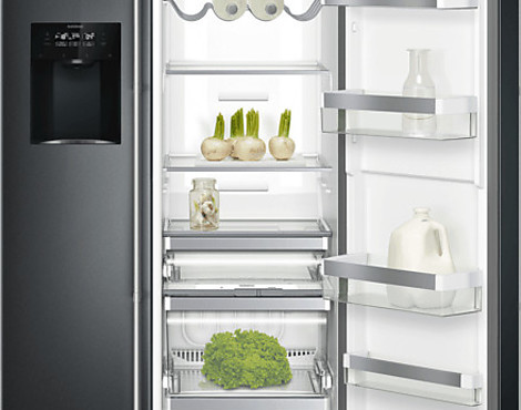GAGGENAU Side-by-Side anthrazit RS 295 355 unbenutztes Ausstellungsgerät - GAGGENAU Side-by-Side anthrazit RS 295 355