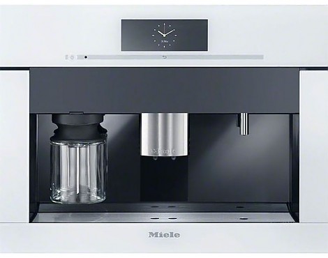 MIELE-EINBAUKAFFEEVOLLAUTOMAT MIT FESTWASSERANSCHLUSS BRILLANTWEISS - MIELE CVA 7845 brillantweiss