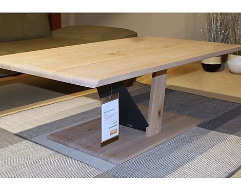 mit Holz/Metall Gestell - Eastville Massivholz Couchtisch