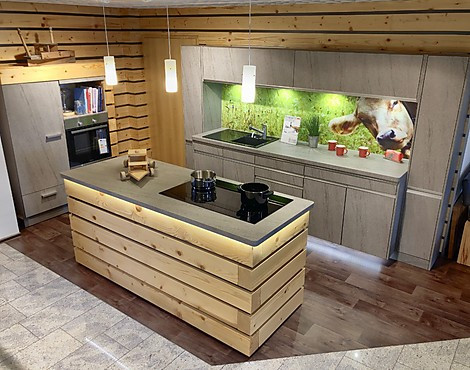 Küche mit Kuh! - XL 1294 GreenTec Edel Basalt