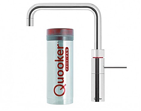 Kochend Wasser Hahn verchromt - Quooker Fusion Square PRO3-VAQ