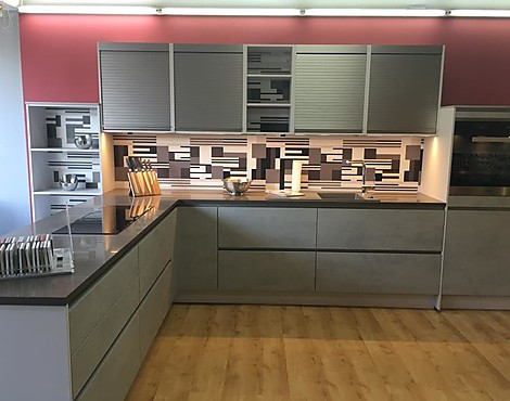 Moderne Küche in Beton optik - Riva beton