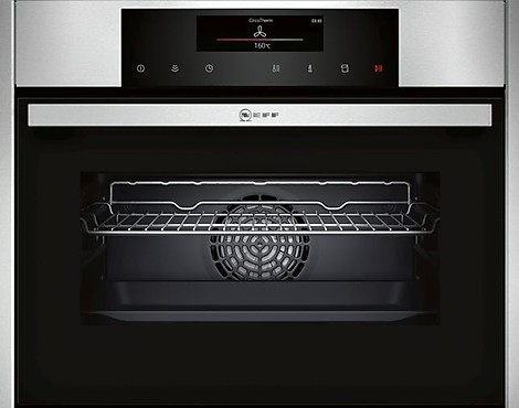Compact-Einbaubackofen mit FullSteam - die Kombination aller Heizarten und Dampfgaren in einem Backofen - C16FT24N0