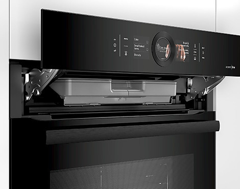 Serie | 8 Einbau-Dampfbackofen Carbon black - HSG856XC6