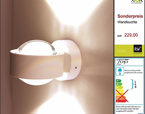 Top-Light - Wandleuchte - Puk Wall