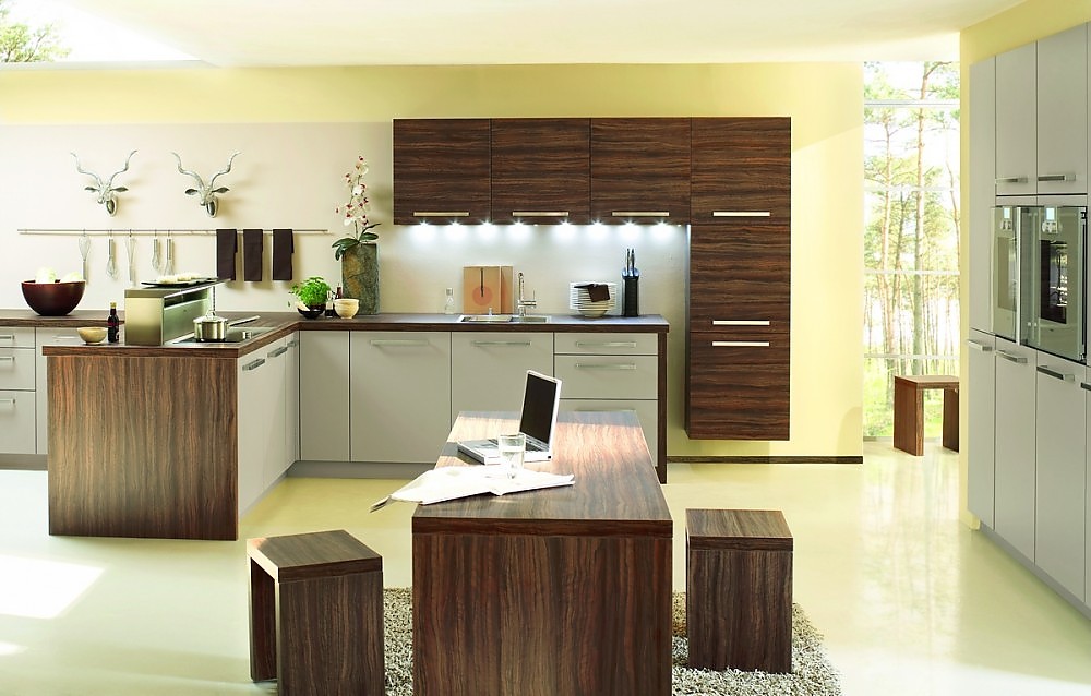 Sitzbank in kieselgrau mit aufsatzregal aus holz Küche sitzbank holz