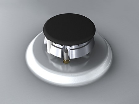 Gasbrenner mit Sicherheitssystem: Der Brenner verfügt über eine Zündsicherung (Thermoelement)