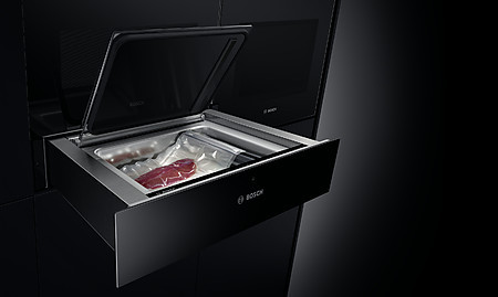 Bosch accent line carbon black Vakuumierschublade