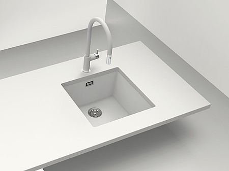 Küchenspülen aus Granit haben einen hohen Granit Anteil und sind gleichzeitig robust und samtig weich in der Haptik.