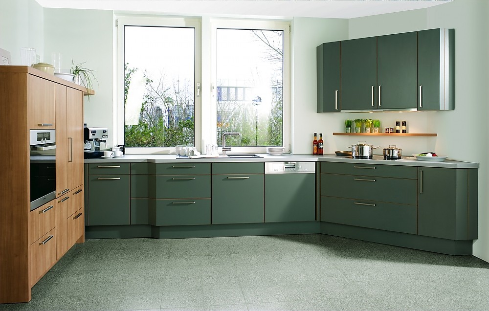 Materialmix Kuche In U Form Geplant