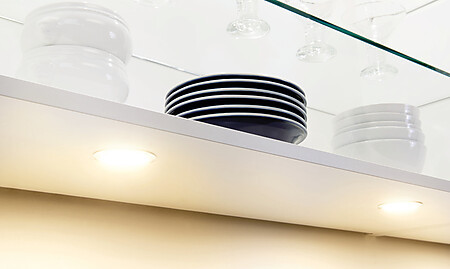 Warmes Licht in der Küche