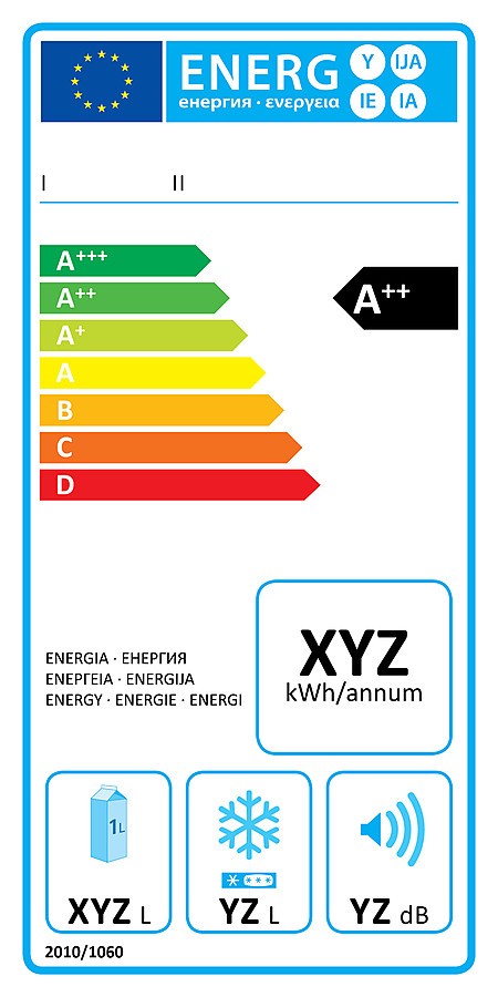 Verbrauchskennzeichnung und Energieplakette sind auch für Kühlschränke und Gefriergeräte innerhalb der EU verpflichtend.