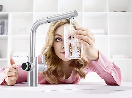 Armatur EVOL-S Volume mit Messbecherfunktion zum Dosieren von Wasser