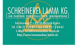 Schreinerei Lamm KG Logo: Küchen Rottach-Egern