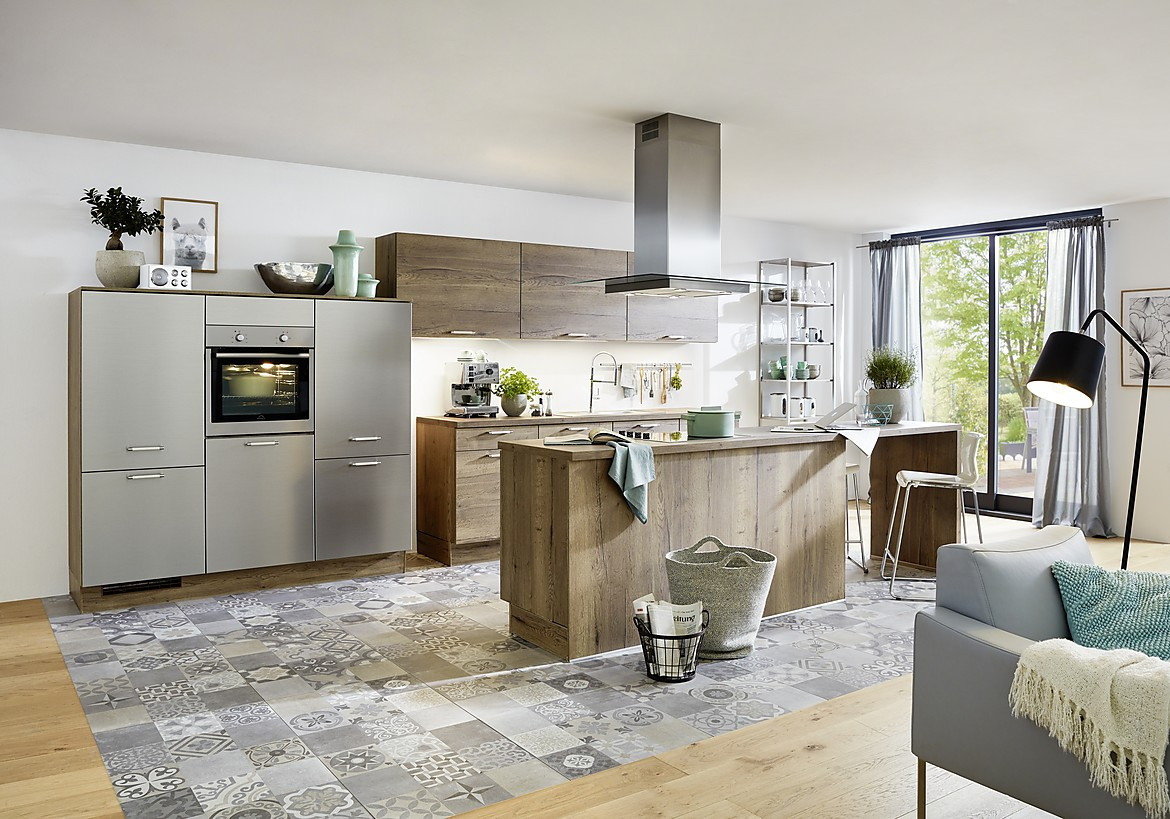 Moderne Kuche Eiche Rustikal Caseconrad Com