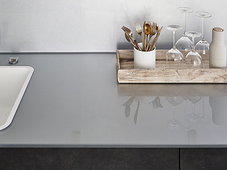 Arbeitsplatte aus Glas