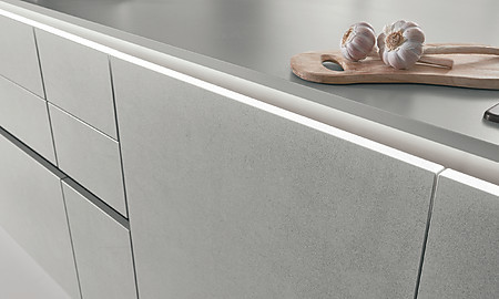Küchenfront in Beton-Optik