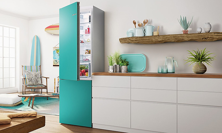 Kühlschrank für die Küche in Türkiston Aqua