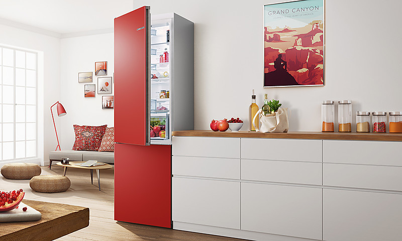 Bosch Vario Style Kühlschränke mit farbigen Fronten